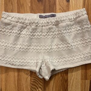 Boom Boom Jeans Cream Knit Shorts
